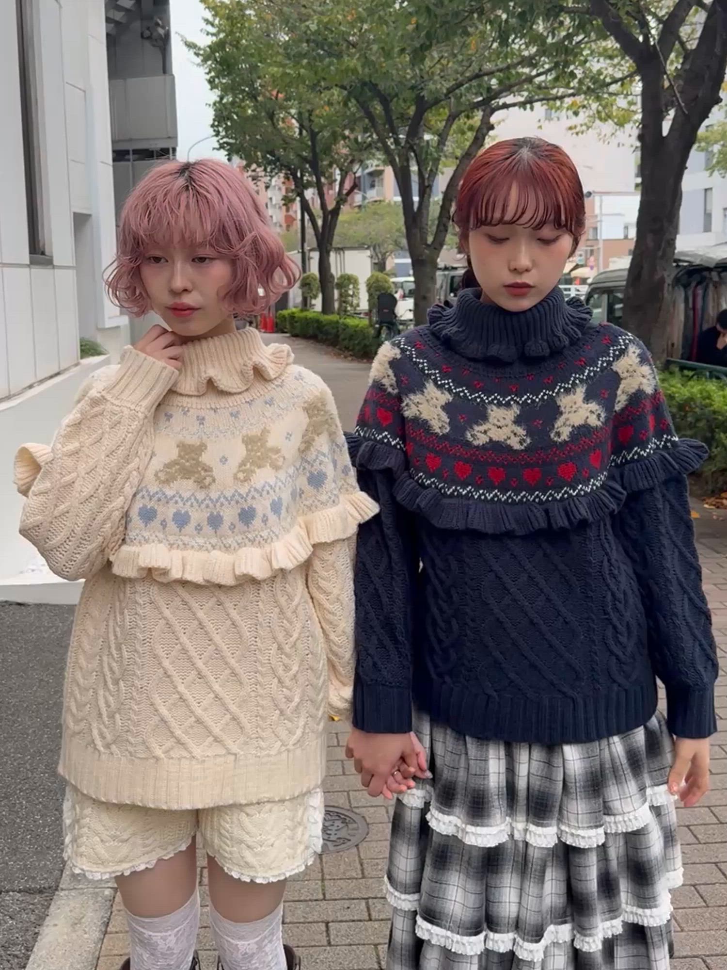 bear yoke knit tops（ニット/セーター）｜merry jenny（メリー