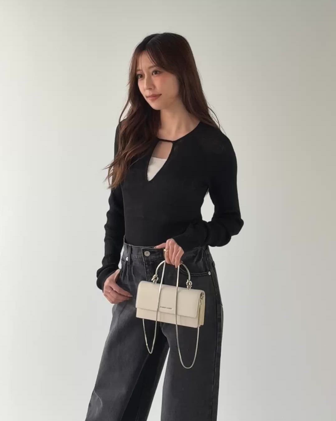 decollete cut-out bodysuit（デコルテカットボディースーツ）（T