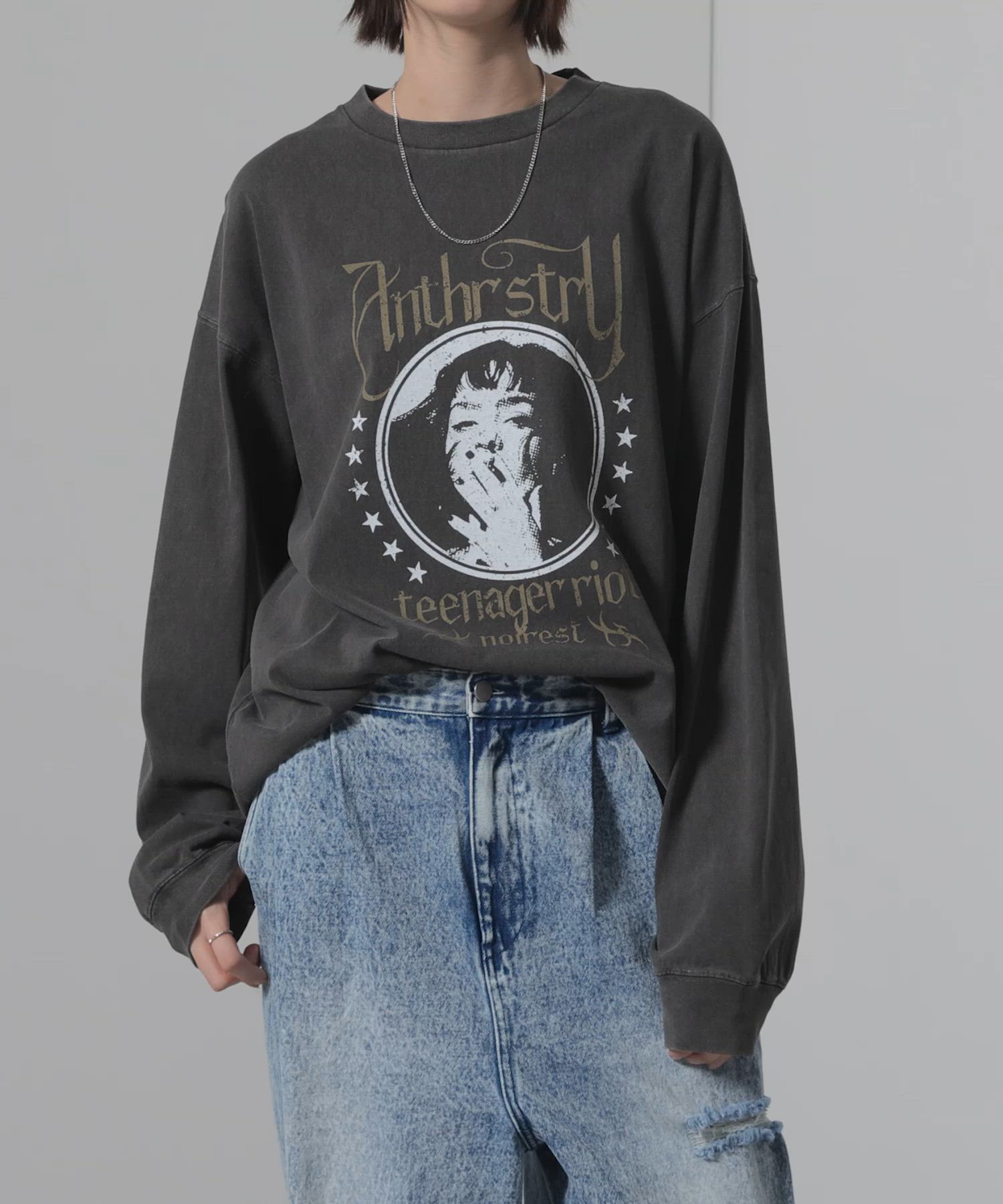 Alex様リクエスト商品50点 Alfred Alex】ヴィンテージメイクデザイン ビッグピグメントプリントT