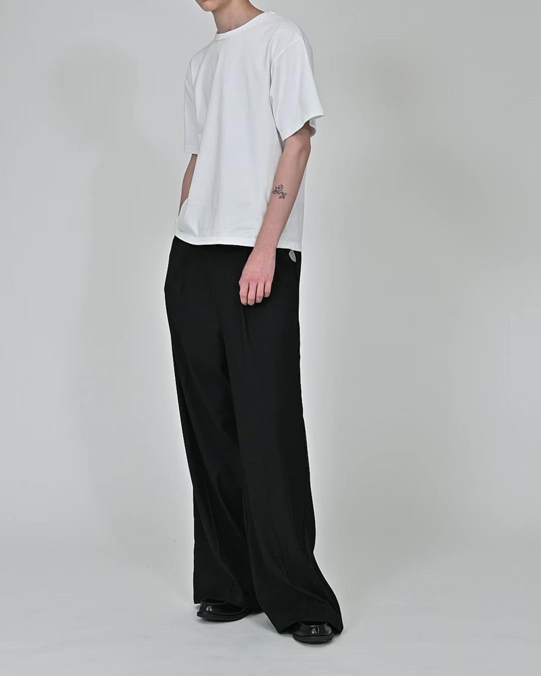 セール】single pleat buggy slacks/ワンタックバギースラックス