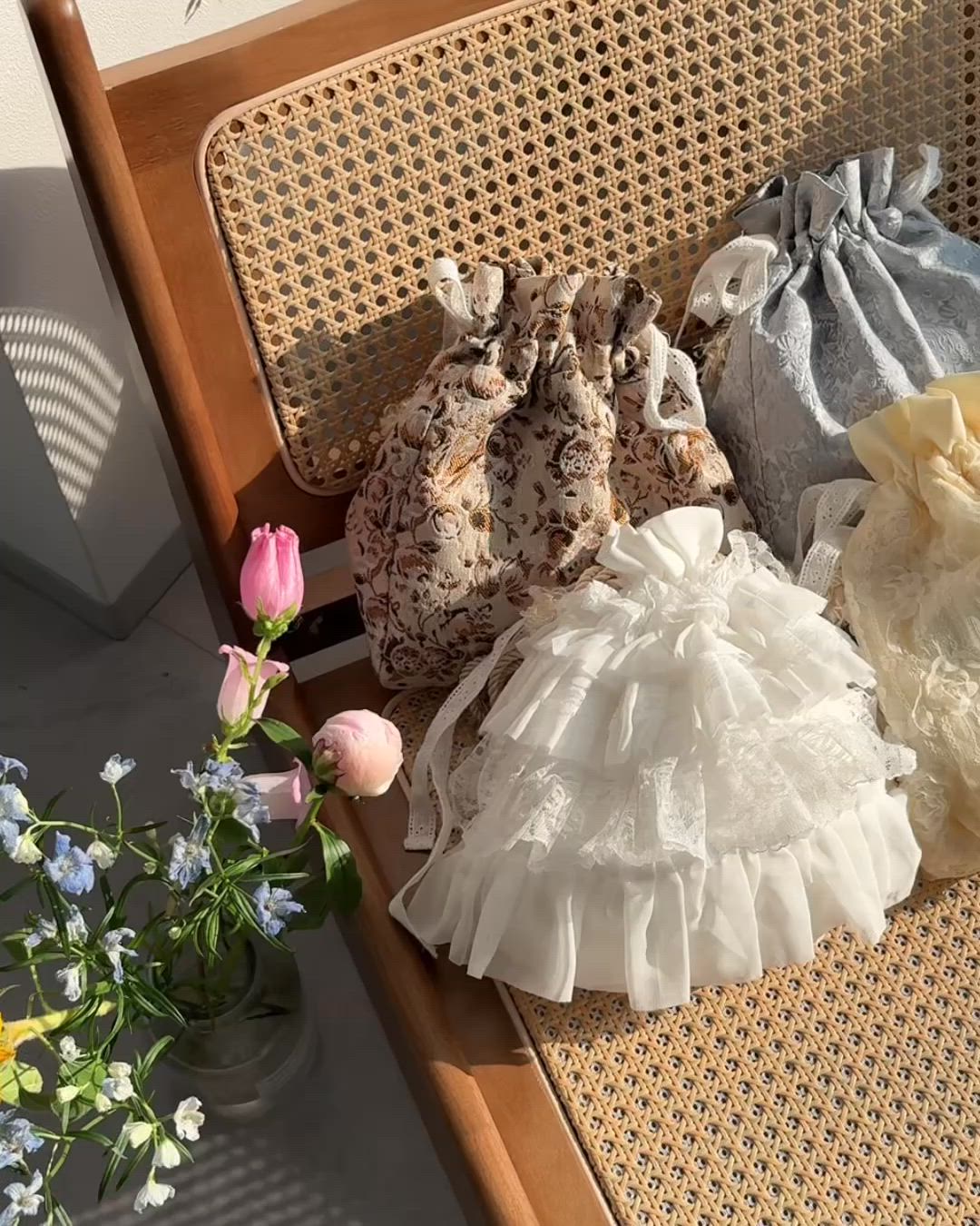 セール】【クティールとレトロ】アソートポシェット（巾着) 浴衣用