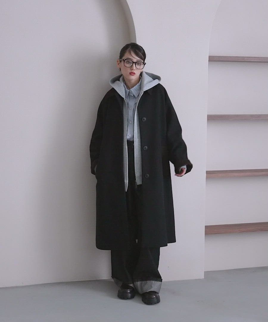 80's 90's vintage taste 変形 ドレープ ブラック コート 80's 90's vintage taste 変形 ドレープ ブラック コート 80's 90's