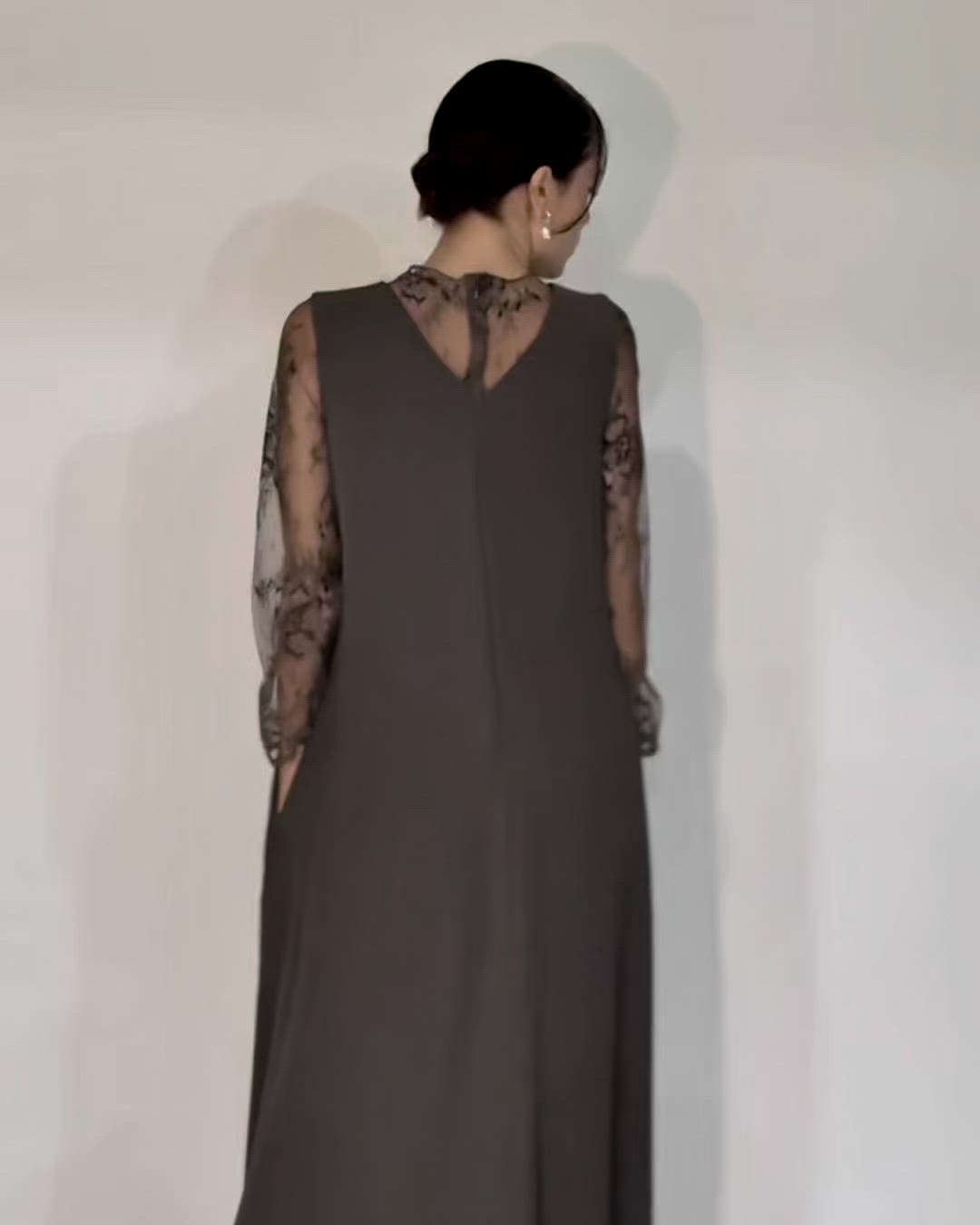 セール】epic day メローレースAラインロングドレス（ドレス）｜epic