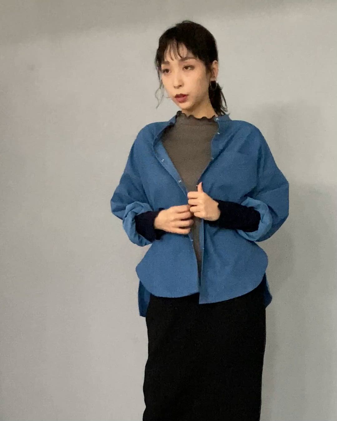 インゲボルグ テンセルデニムブラウス　最終値下げ セール】 【OUTLET】テンセルデニムタックブラウス （シャツ・ブラウス