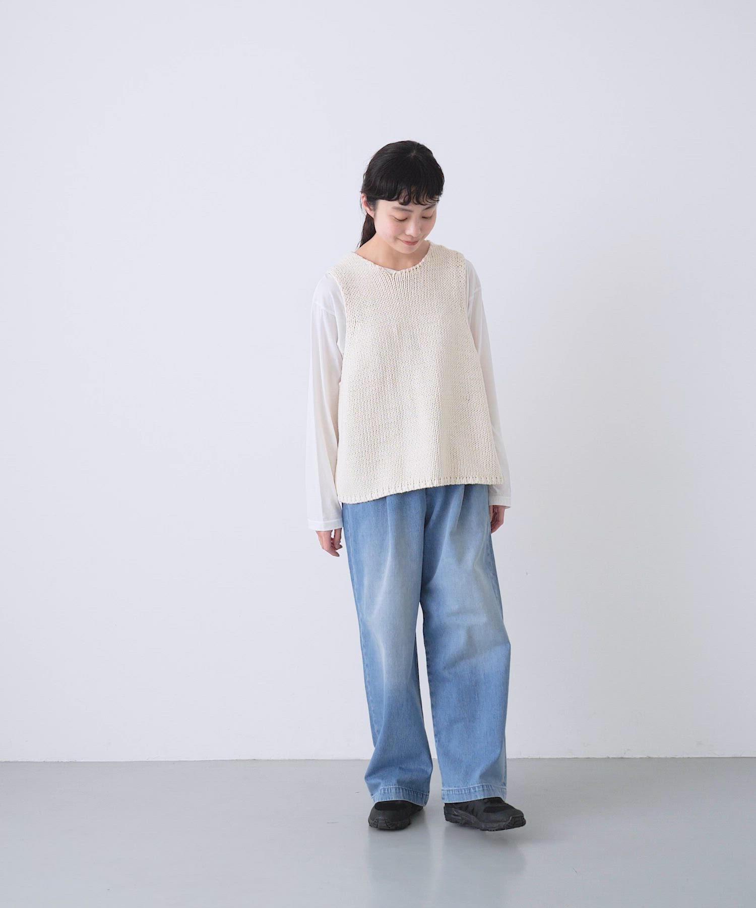 美品　かぐれ　コットンニットベスト かぐれ（カグレ）の「コットンニットベスト（ベスト）」 - WEAR