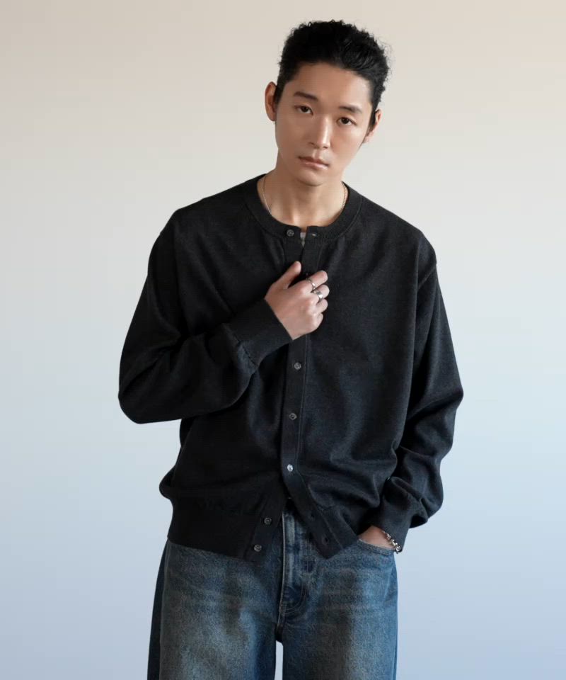 T/C CREW COMPACT CARDIGAN（カーディガン/ボレロ）｜WYM LIDNM