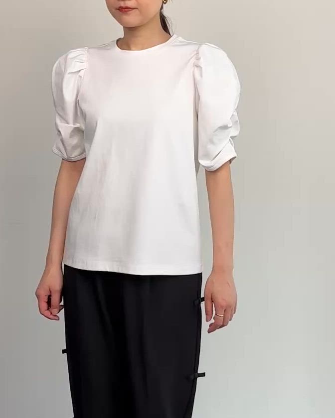 袖ギャザーカットソー（Tシャツ/カットソー）｜PICCIN（ピッチン）の