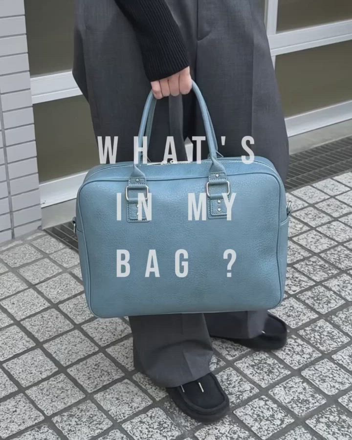 BIGシボスクエアボストン / A4、PC(14inch)収納可能 / 大容量バッグ