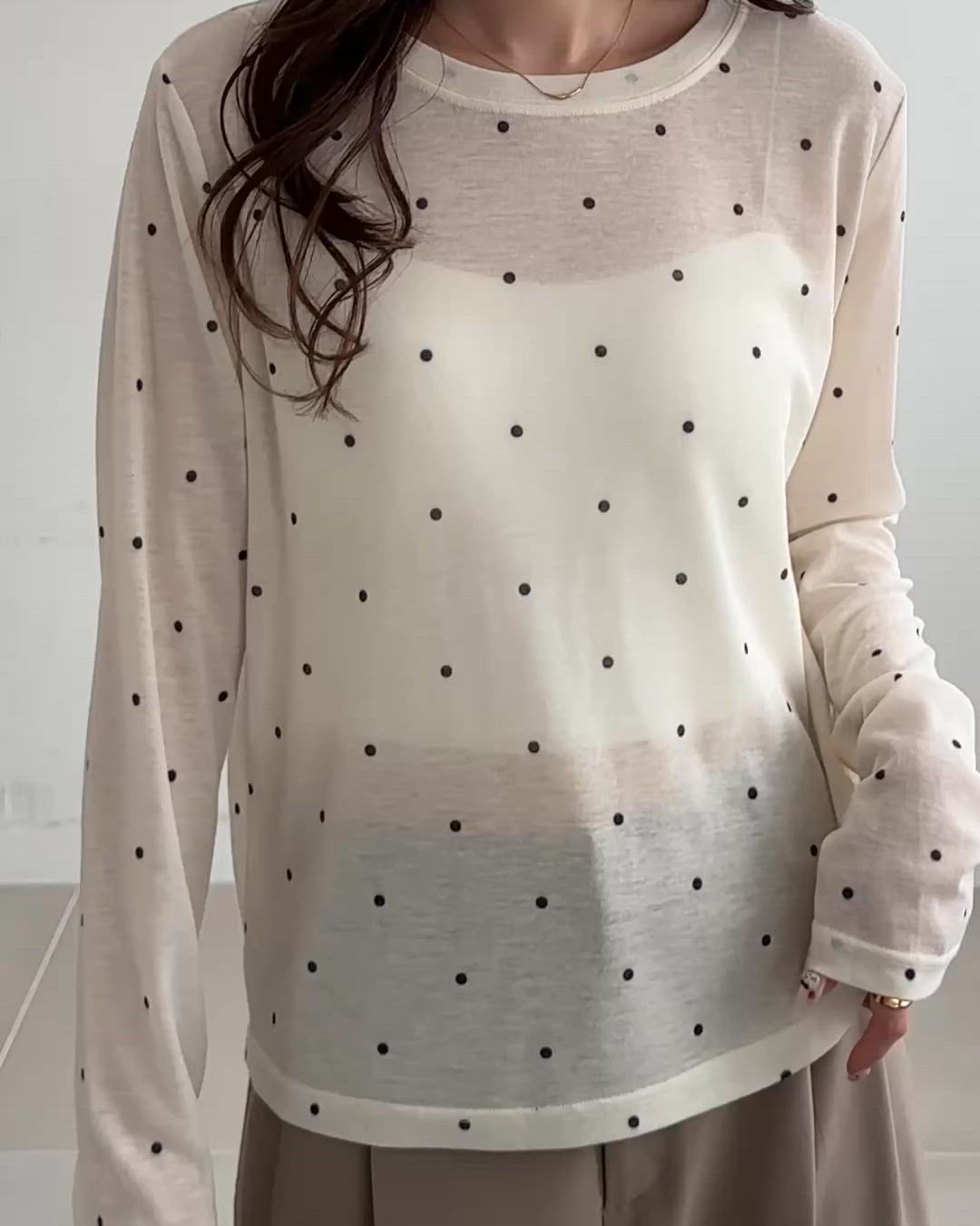 ドットロングスリーブ（Tシャツ/カットソー）｜DISCOAT（ディスコート