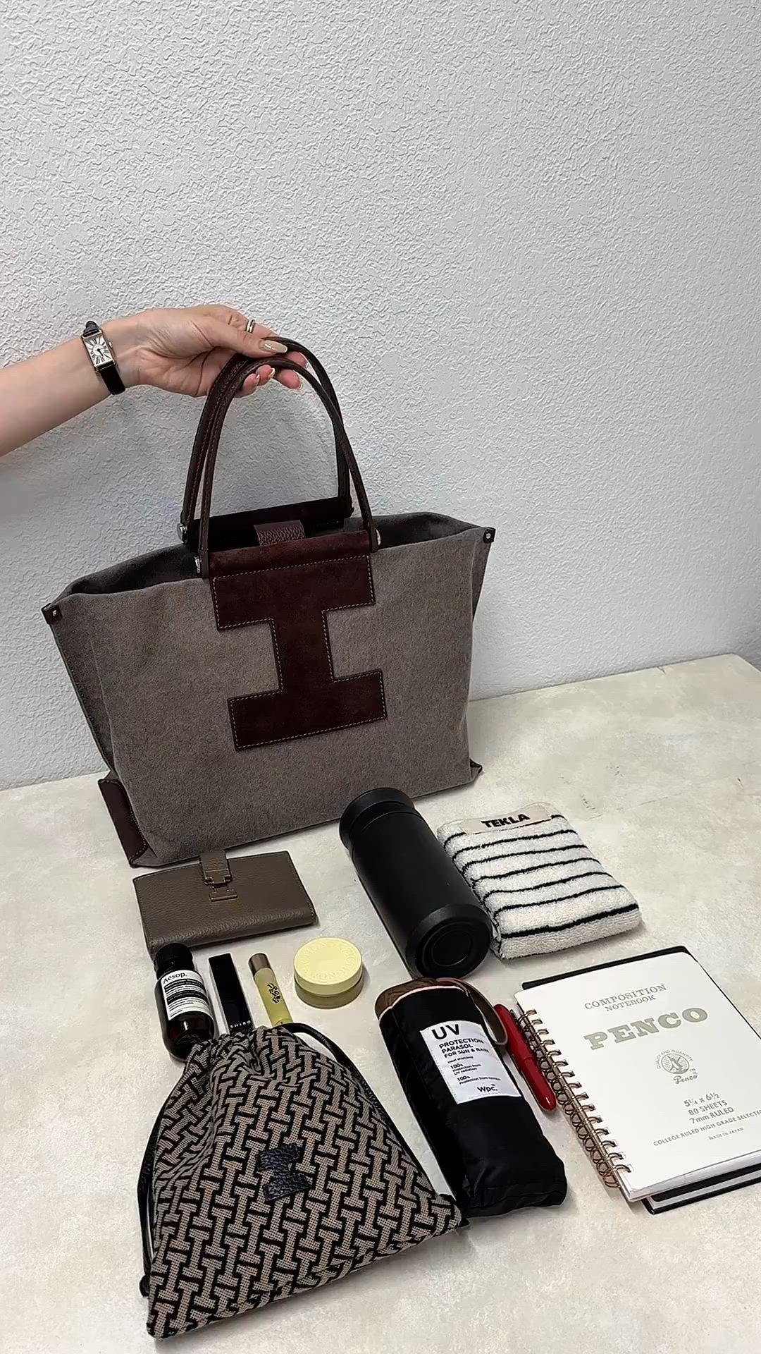 セール】ソルベット M CANVAS/SUEDE（トートバッグ）｜IACUCCI