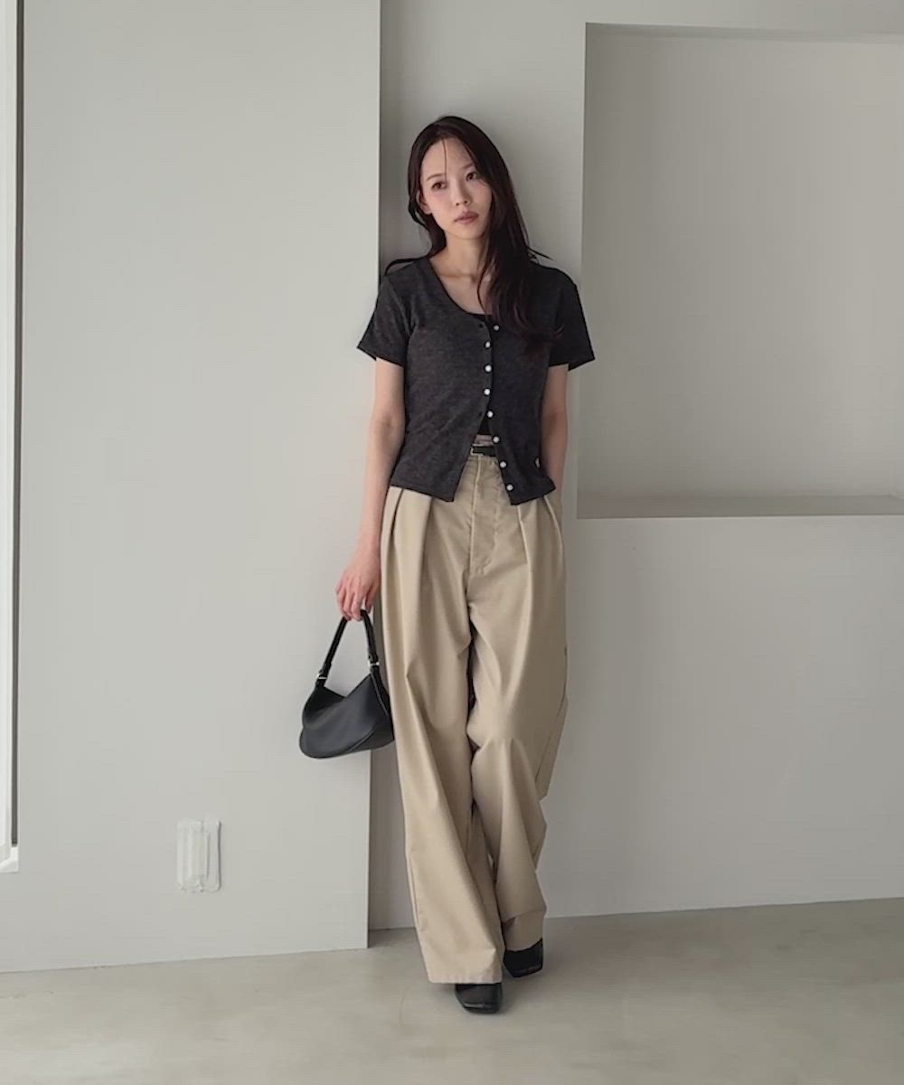 新色追加】タックボリュームワイドスラックス（スラックス）｜CHAN ME