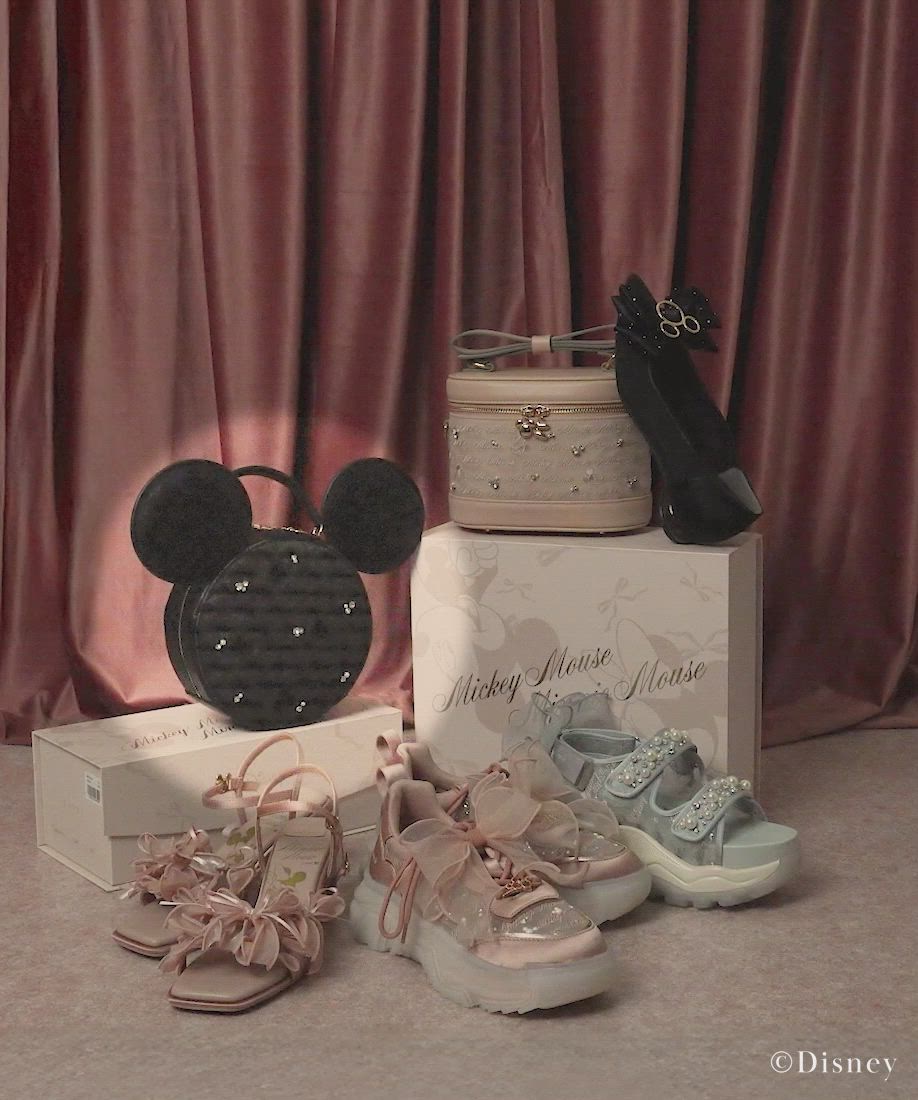 セール】【Mickey＆Minnie】/2WAYパールデザインスポーツサンダル