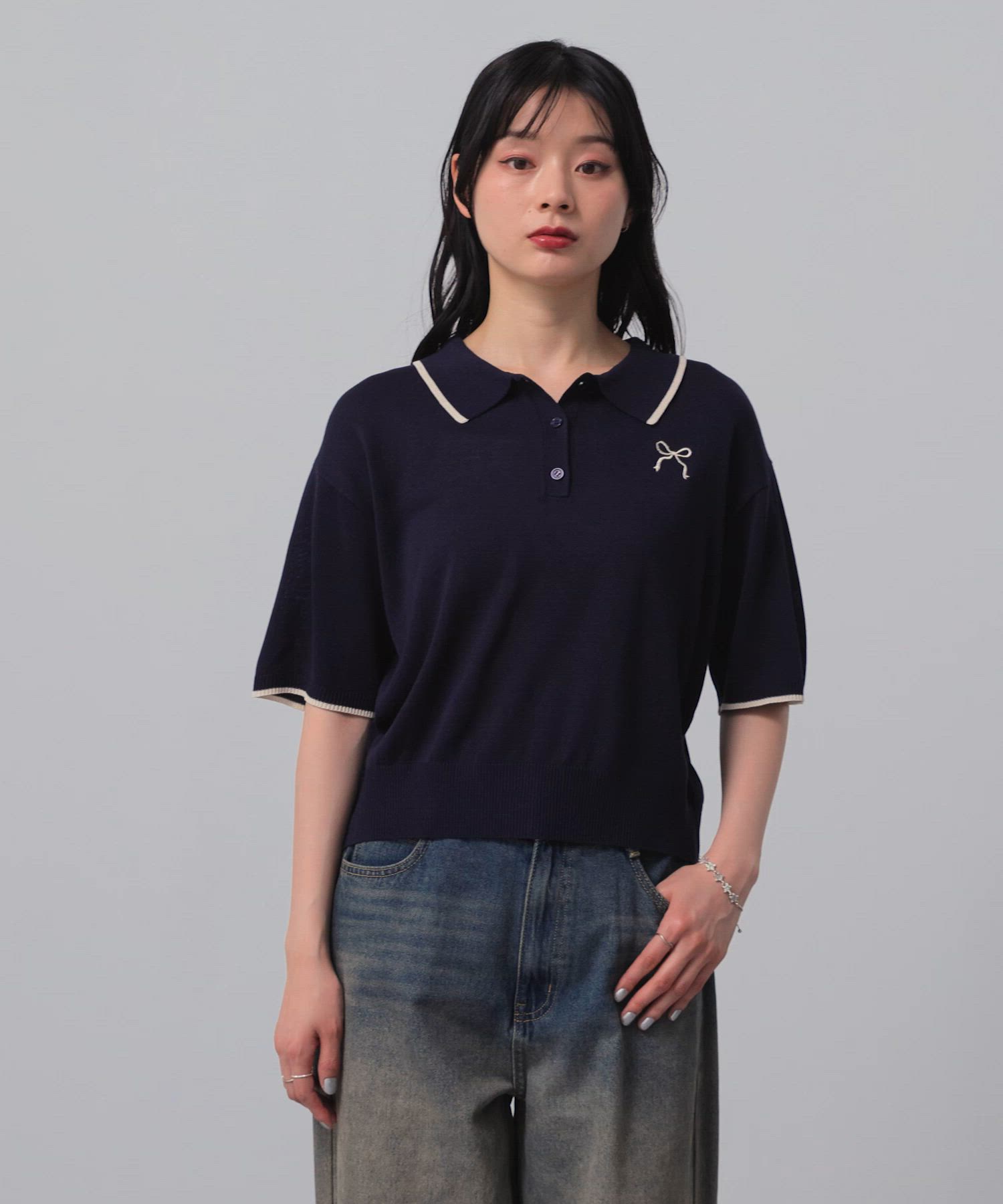 【新品未使用】Nala Polo knit ケーブルポロニット | ニット | NOELA OFFICIAL WEB STORE