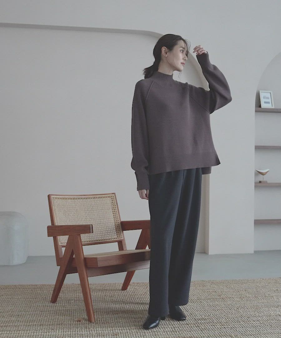 セール】メルティハイネックアゼプルオーバー/581157（ニット/セーター