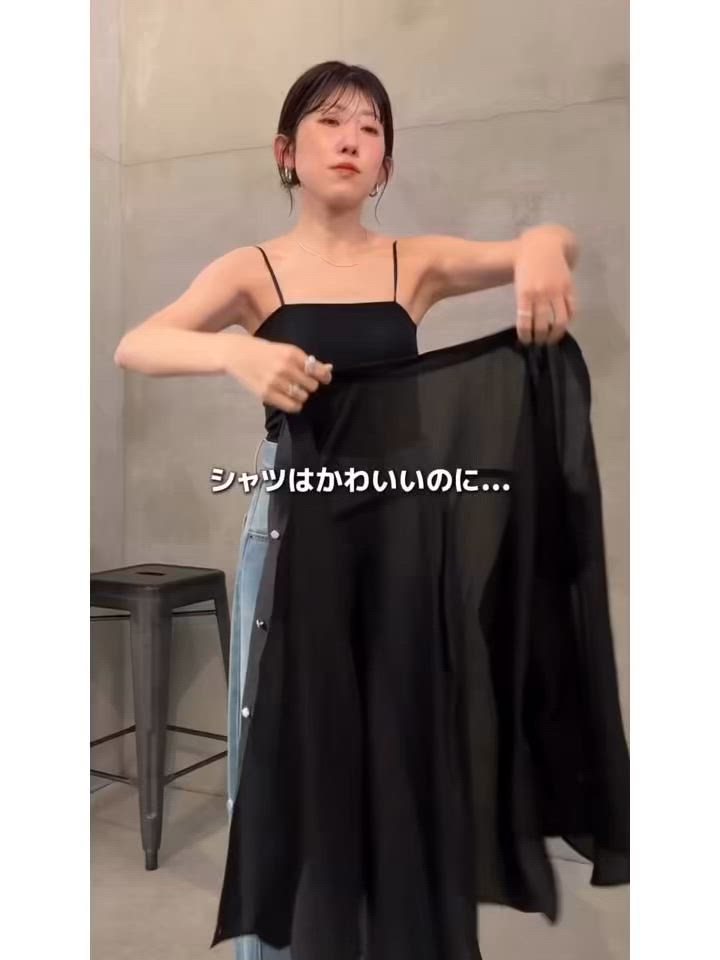 すっきり見え/着丈調整ができるヴィンテージライクシアーシャツ/WEB 