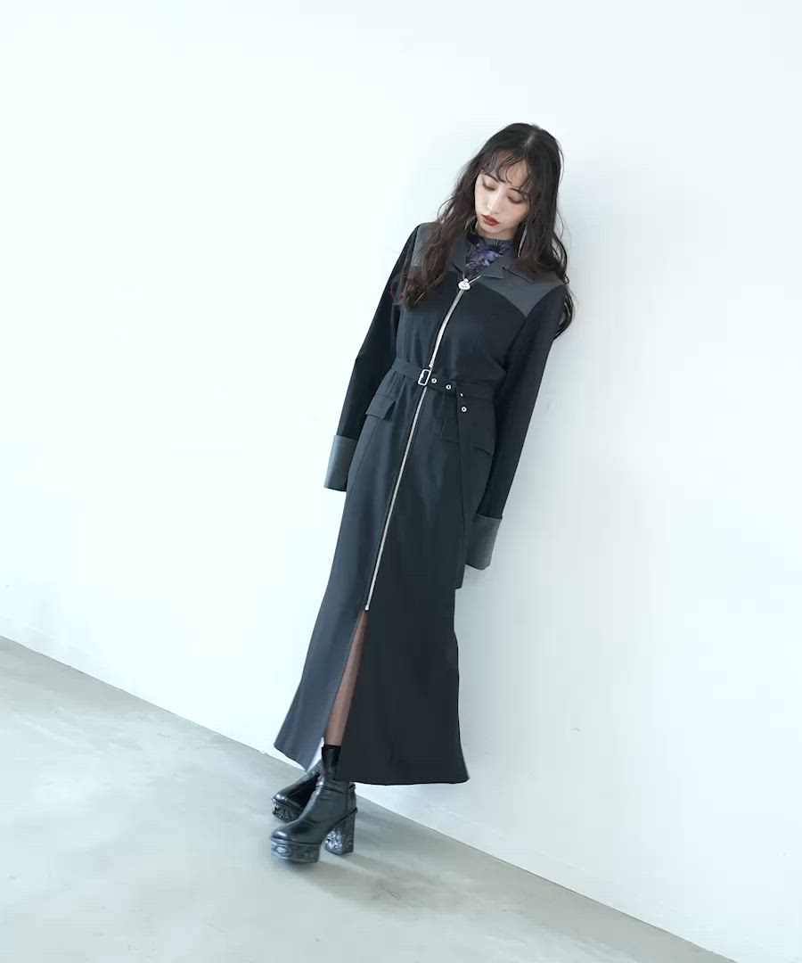 セール】ジップレイヤーハイショクワンピース(HARE)（ワンピース