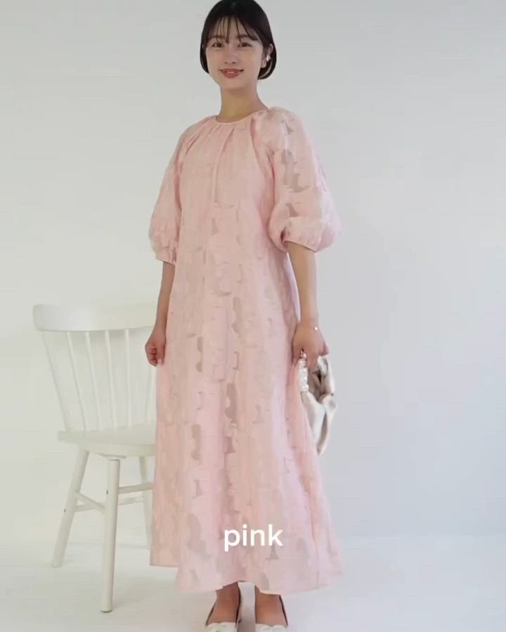 累計2500枚突破【結婚式/オケージョン】jacquard dress（ワンピース
