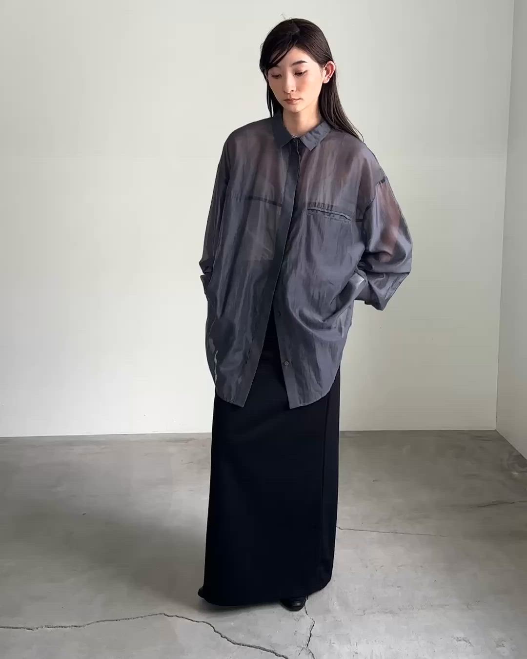 シアーオーバーサイズシャツ（シャツ/ブラウス）｜select MOCA by son