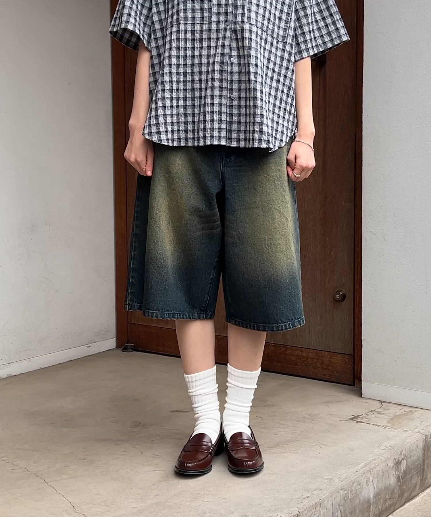ヴィンテージ加工 ジョーツ デニムショートパンツ（デニムパンツ