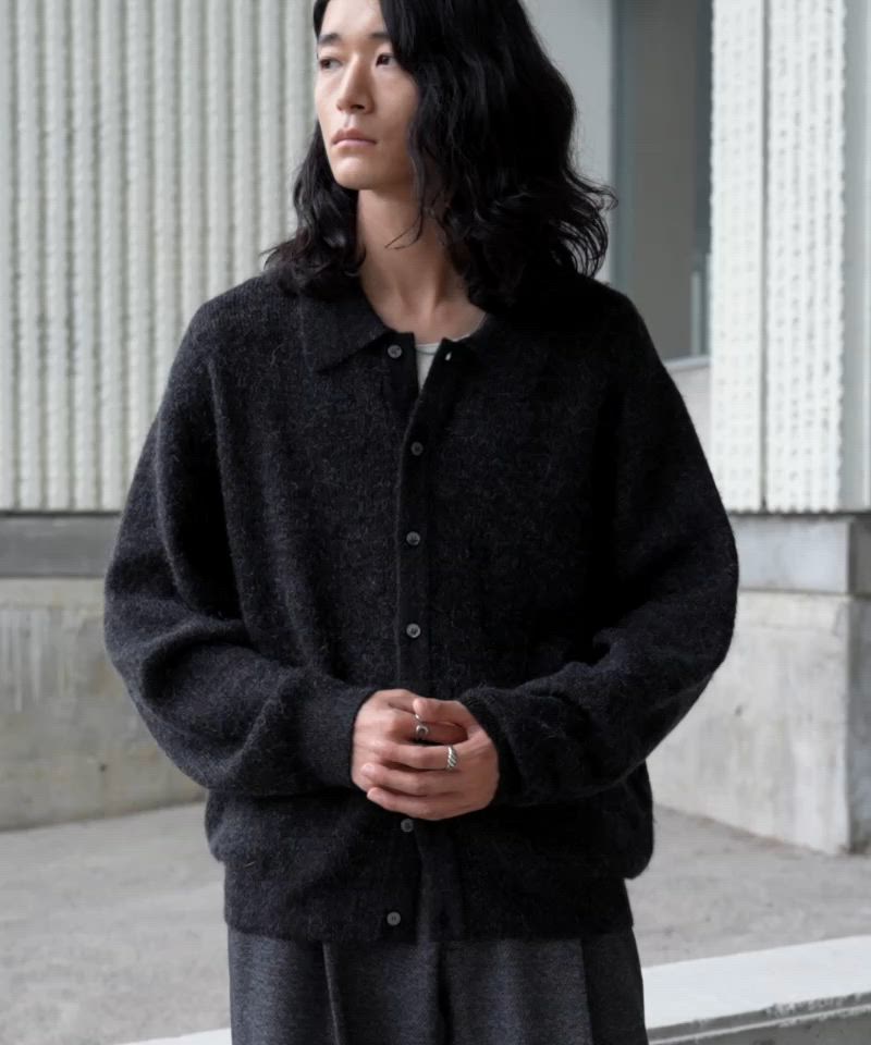 MOHAIR BLEND KNIT SHIRT CARDIGAN（ニット/セーター）｜WYM LIDNM