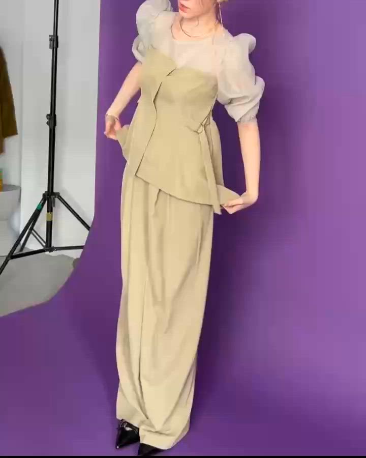 separated pants combination（パンツドレス）｜et.UNiVER（エト