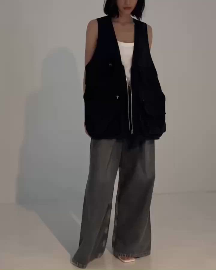 TODAYFUL/トゥデイフル】Nylon Pocket Vest/ナイロンポケットベスト