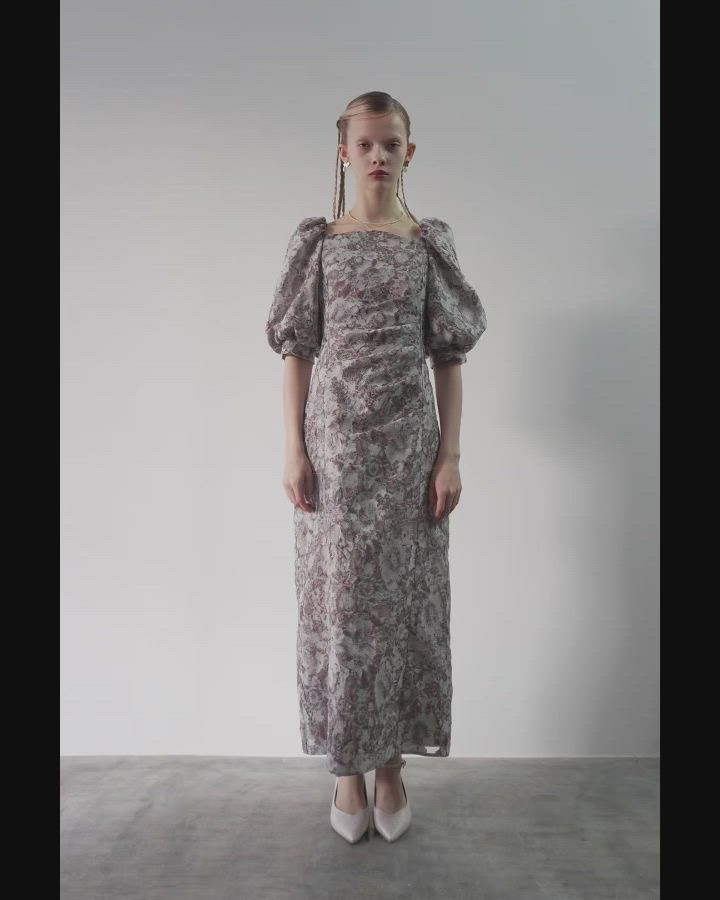 Sheer Jacquard Organza Dress（ドレス）｜et.UNiVER（エトユニベール