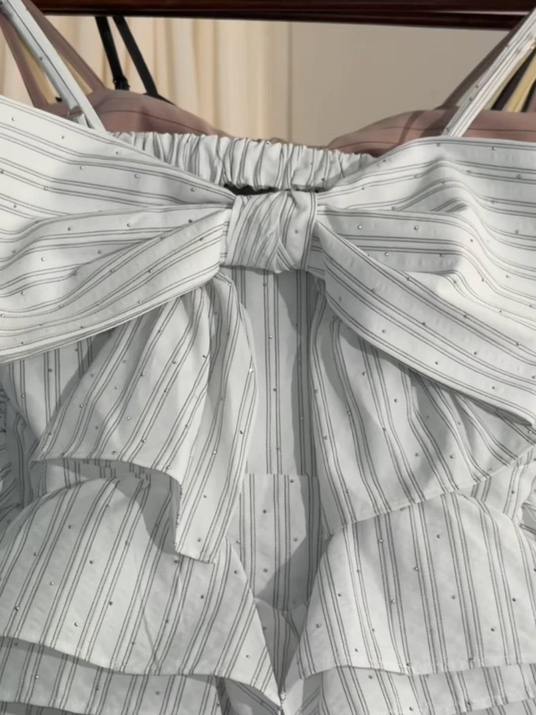 セール】ribbon frill peplum bustier / リボンフリルペプラムビスチェ