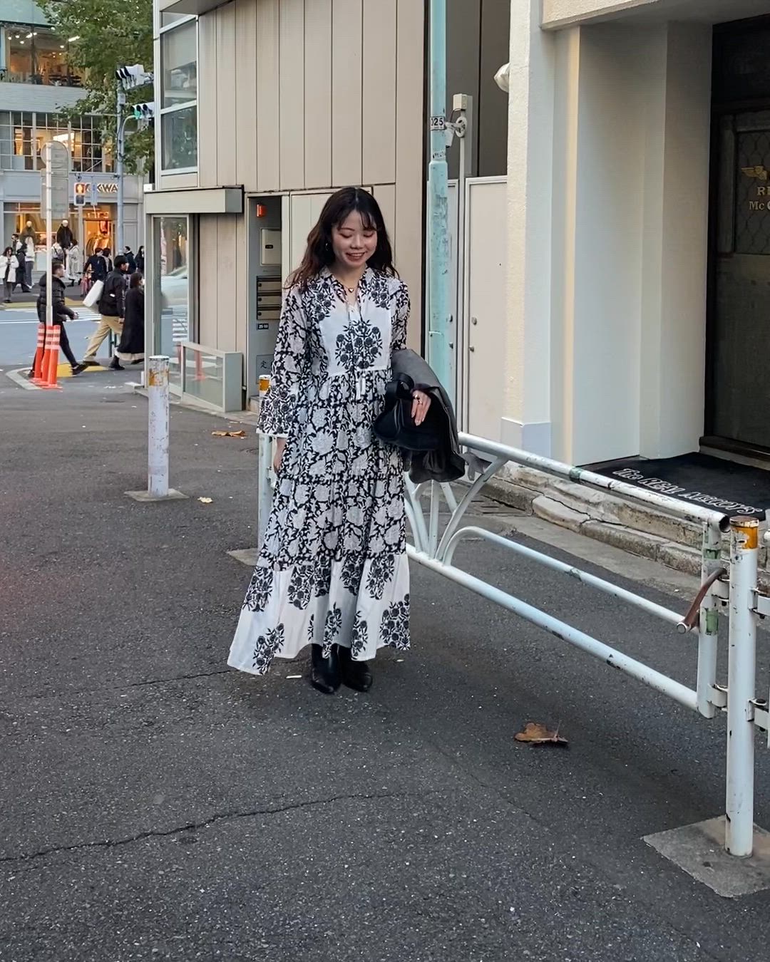 セール】【India series】【WEB限定】インドコットン総花柄ワンピース