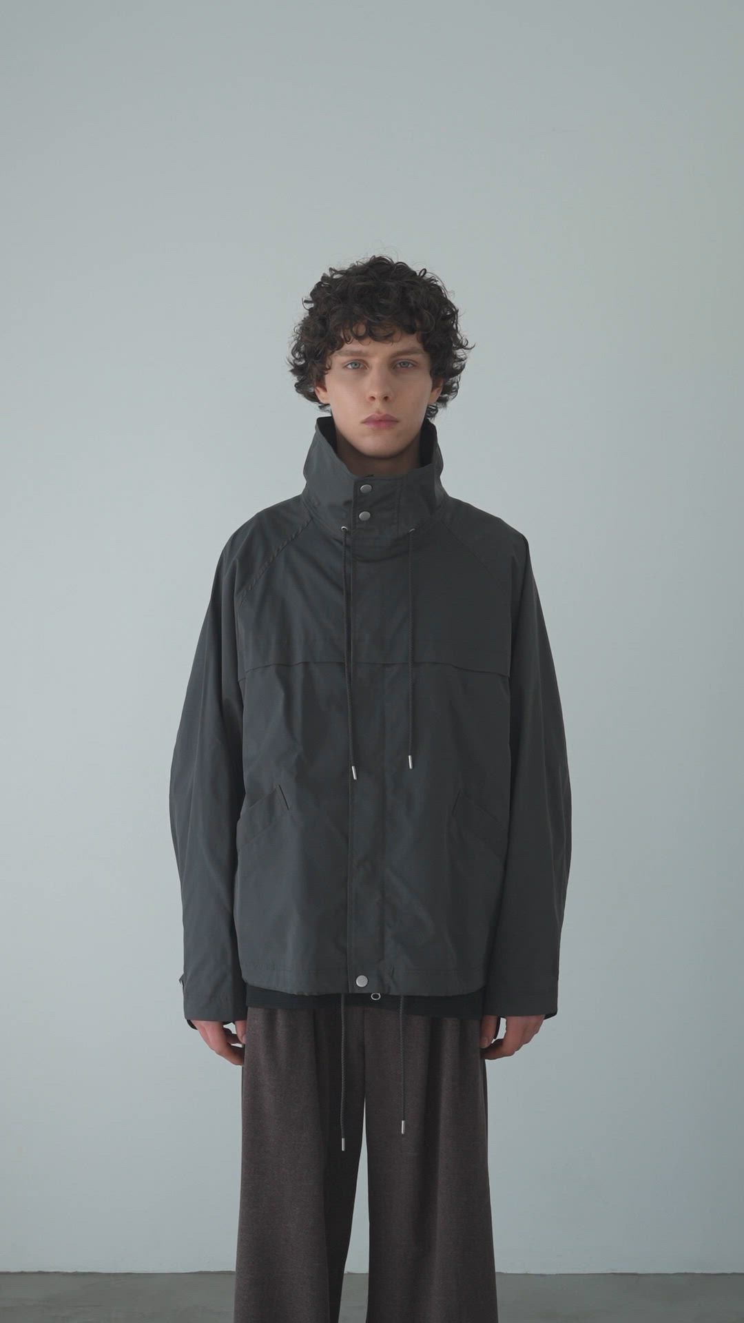 00s Catorce 異素材 ギミック ハイネック ブルゾン セール】High neck teck blouson - ハイネックテックブルゾン
