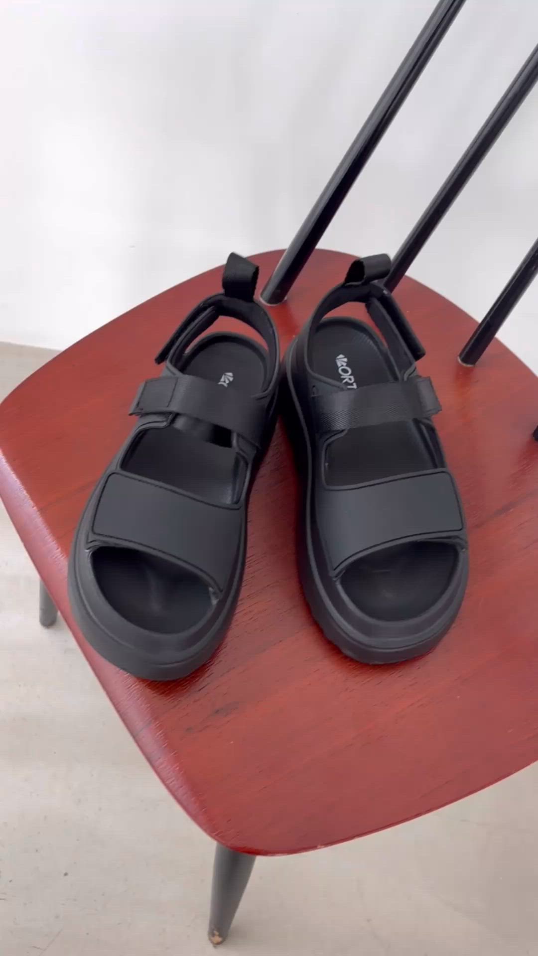 軽量 ベルクロEVAサンダル/OT3228 ボリュームソール 厚底 ベルクロ