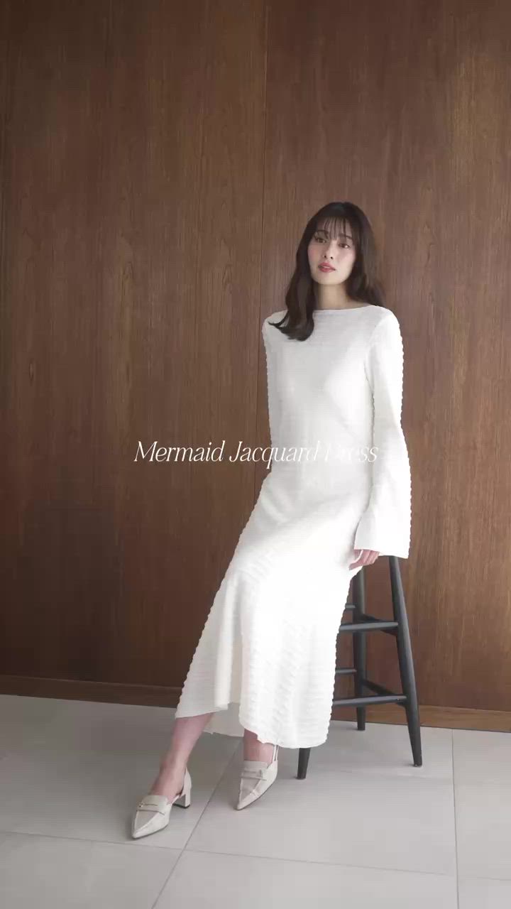 ワンピース Mermaid Jacquard Dress Her lip to ワンピース Mermaid Jacquard Dress : ZOZOTOWN Yahoo!店