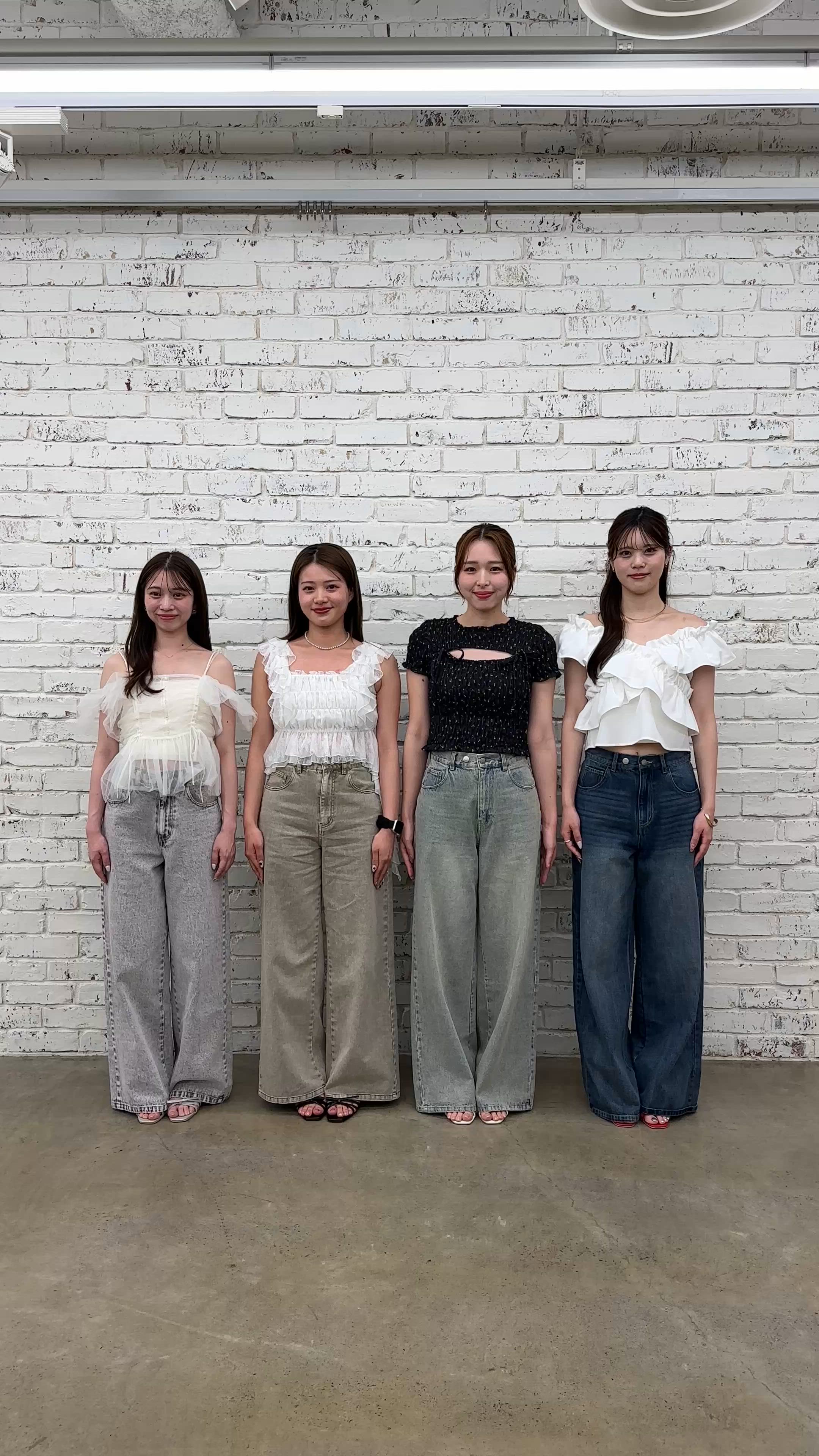 ポケットレースワイドデニム（デニムパンツ）｜Chico（チコ）の