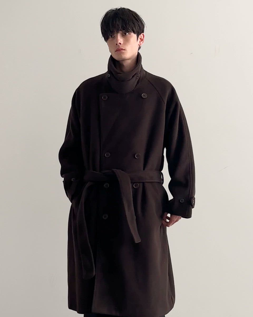 ウール混メルトンダブルチェスターコート（チェスターコート）｜ETELIO