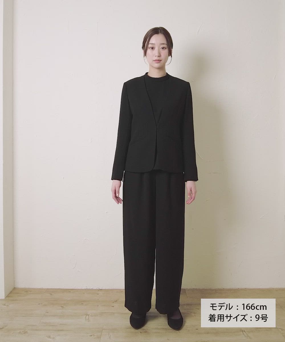 セール】【喪服・礼服・WEB限定】マシンウォッシャブル Vネックノー