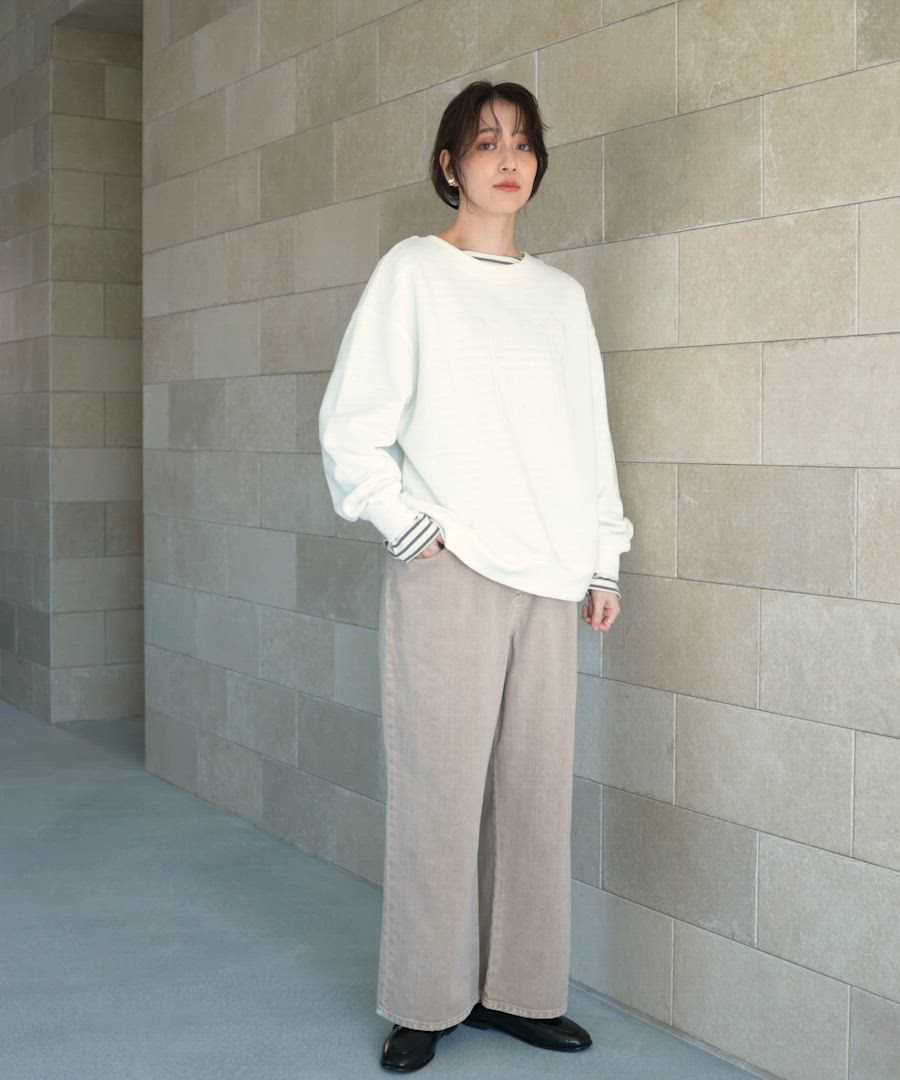 裏毛刺繍ロゴスウェット（スウェット）｜studio CLIP（スタディオ