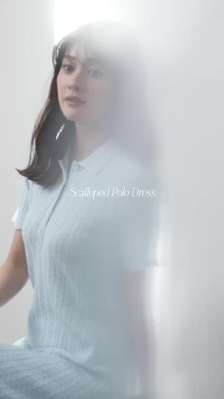 Scalloped Polo Dress（ワンピース）｜Her lip to（ハーリップトゥー