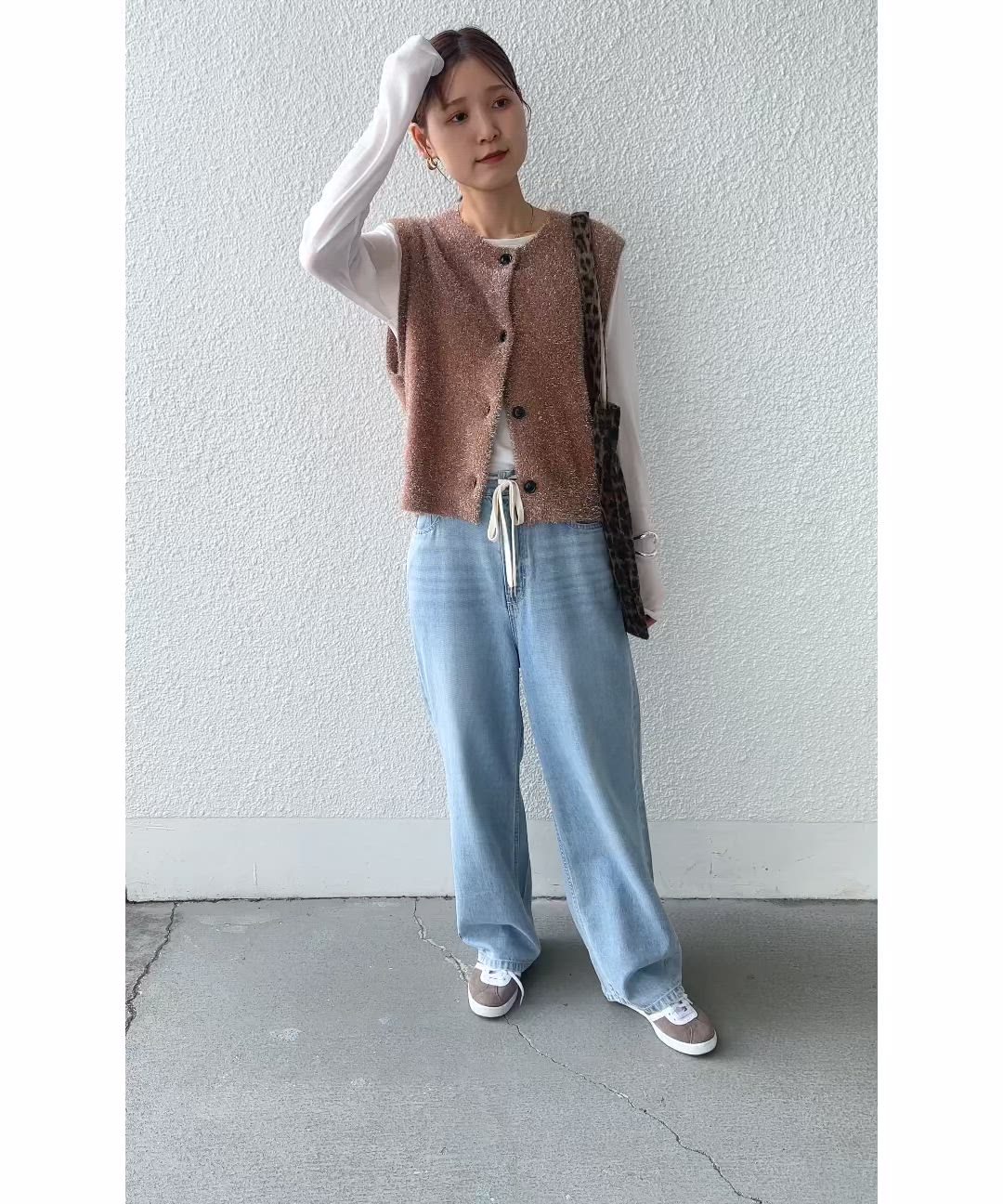 セール】〈手洗い可能〉ラメ ニット ベスト（ベスト）｜SHIPS