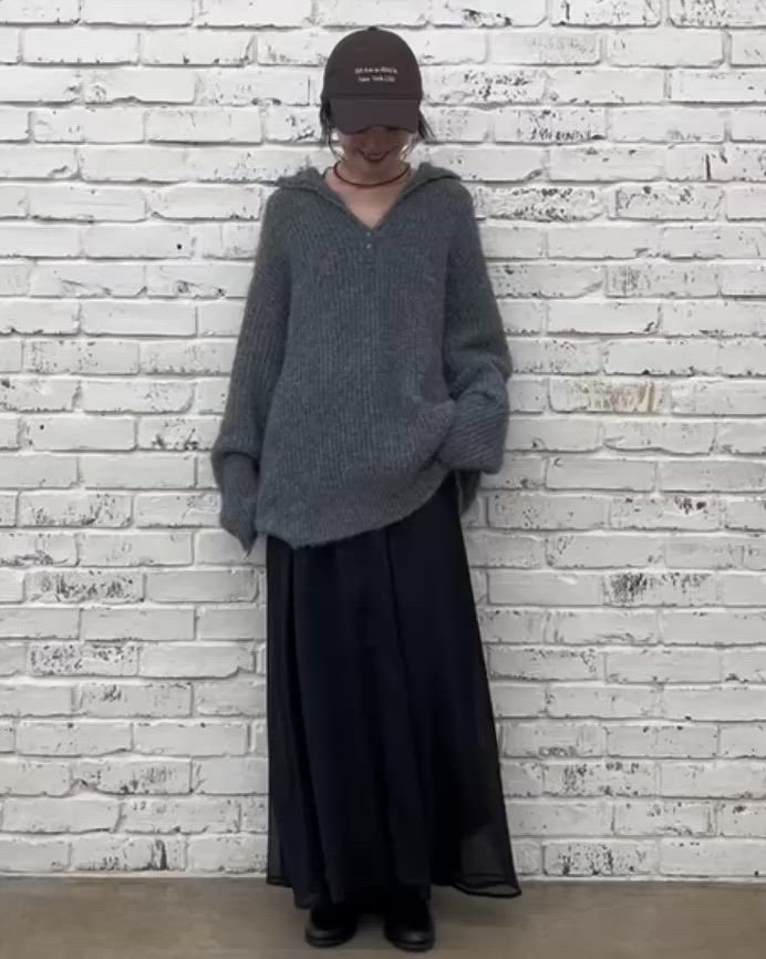 【限定値下げ】mystic シアーキャミSETワンピース　ニット　ブラック セール】【新色花柄登場！2サイズ展開◎】シアーキャミSETワンピース