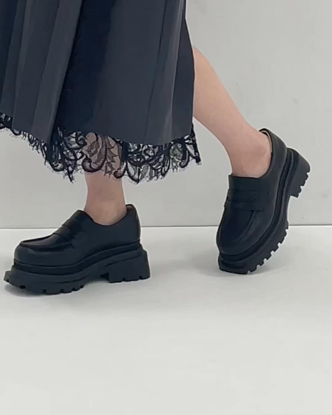 STUDIOUS/ステュディオス】《超軽量》Platform Loafer