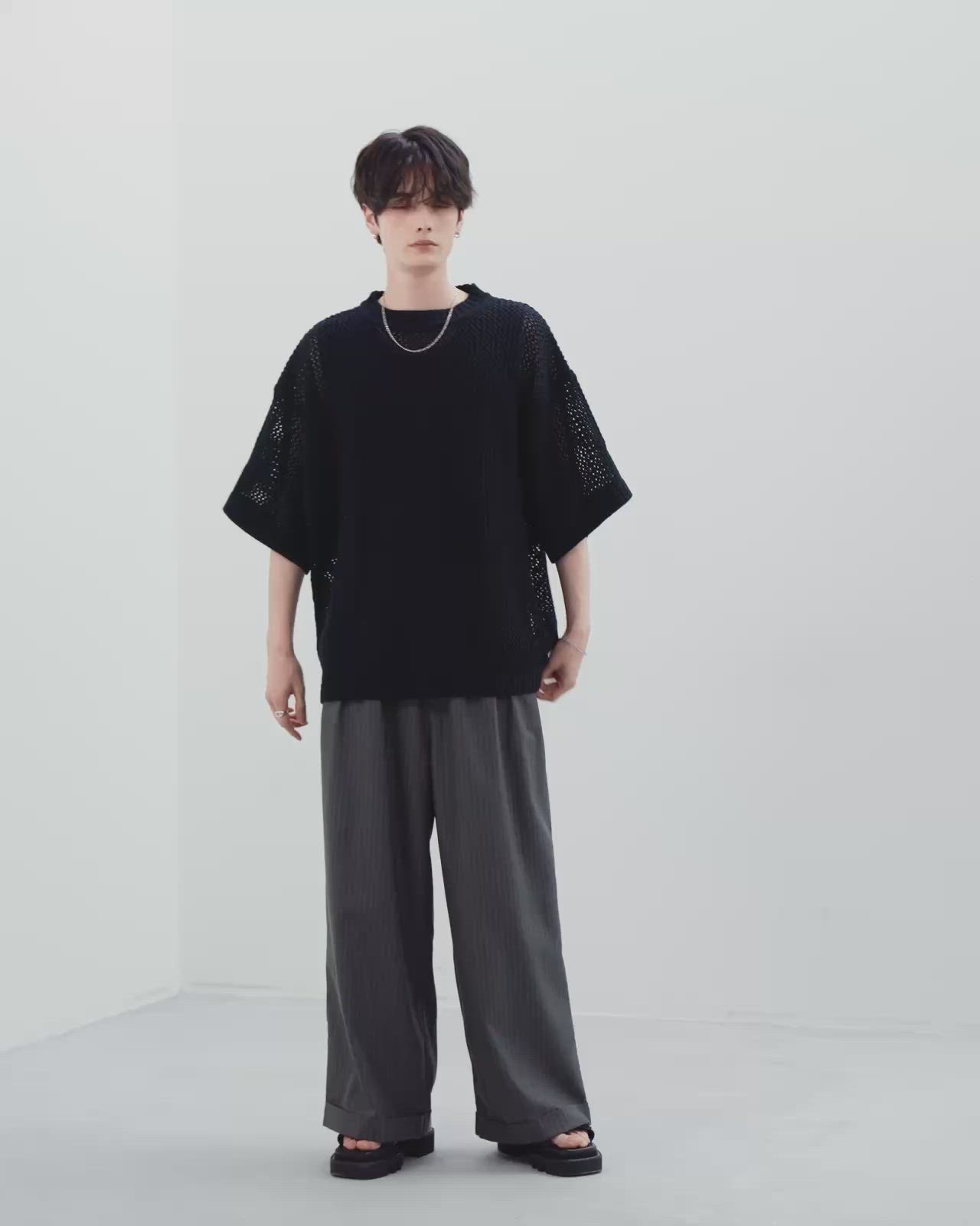 ストライプロールアップバギースラックス（スラックス）｜ASTRONOMY