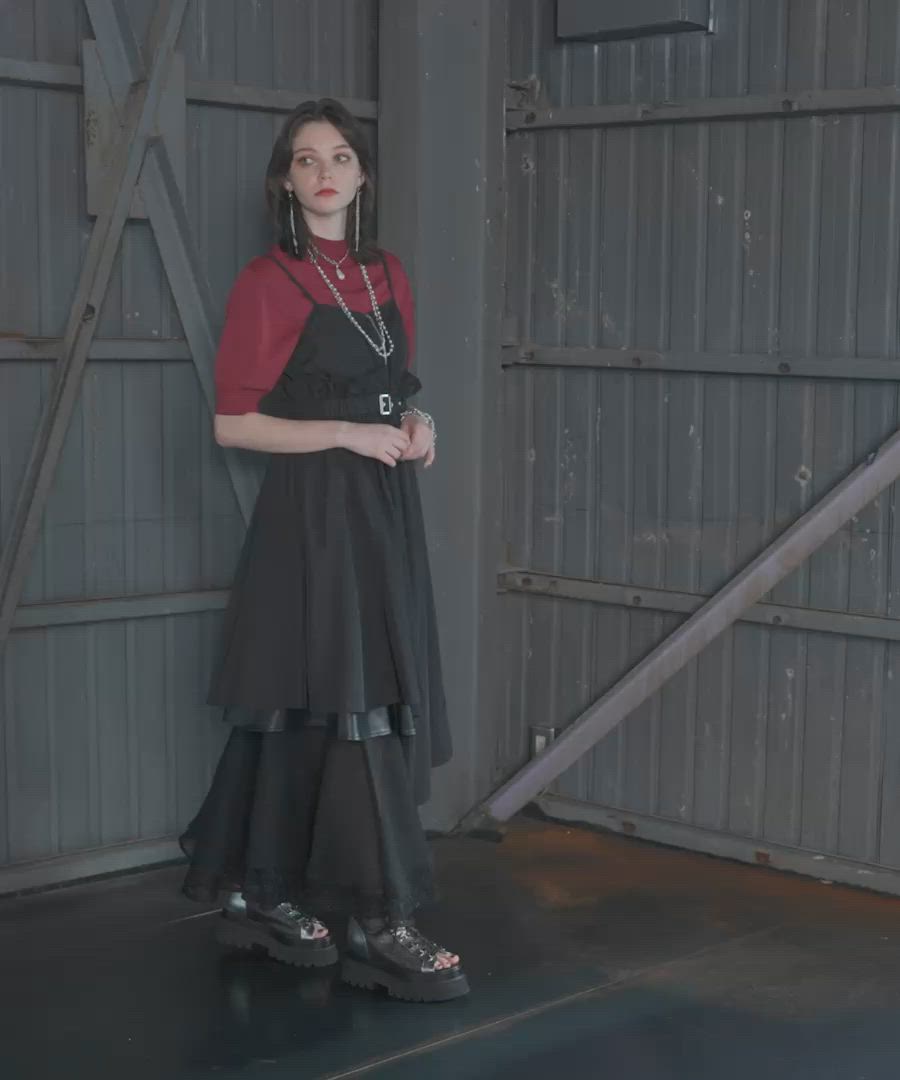 HARE / イレヘムキャミワンピース/FREE/ポリエステル/BLK/無地/HAL07037ST イレヘムキャミワンピース(HARE)（ワンピース）｜HARE（ハレ）の