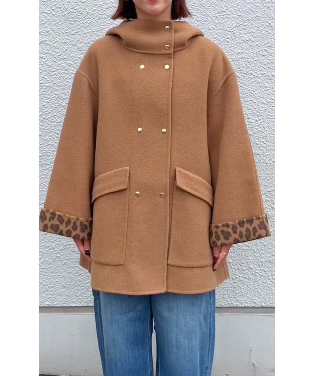 SHIPS any: リバー フーデッド Aライン ミドル コート（その他アウター