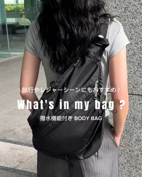 撥水マルチアウトポケットムーンボディバッグ / ワンショルダーボディ
