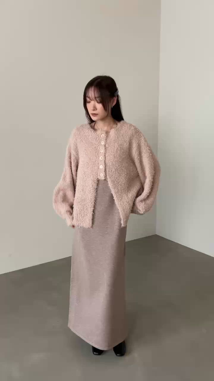 セール】【S・Mサイズ展開】前後2WAYニットカーディガン＋ニットキャミ