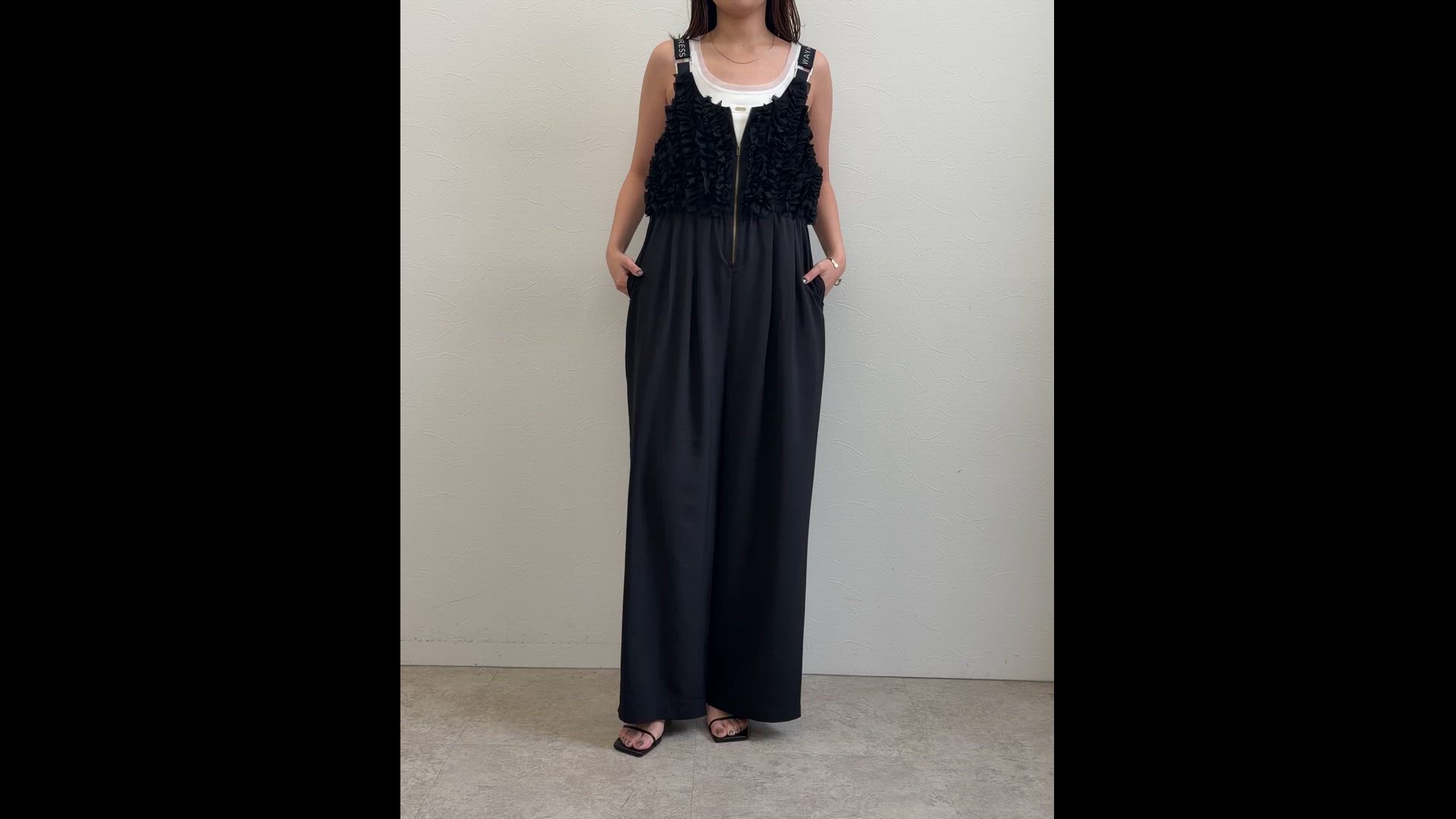 スコットクラブ　Eimee Law フリルビスチェロゴテープサロペット フリルビスチェ サロペット（サロペット/オーバーオール）｜Eimee Law