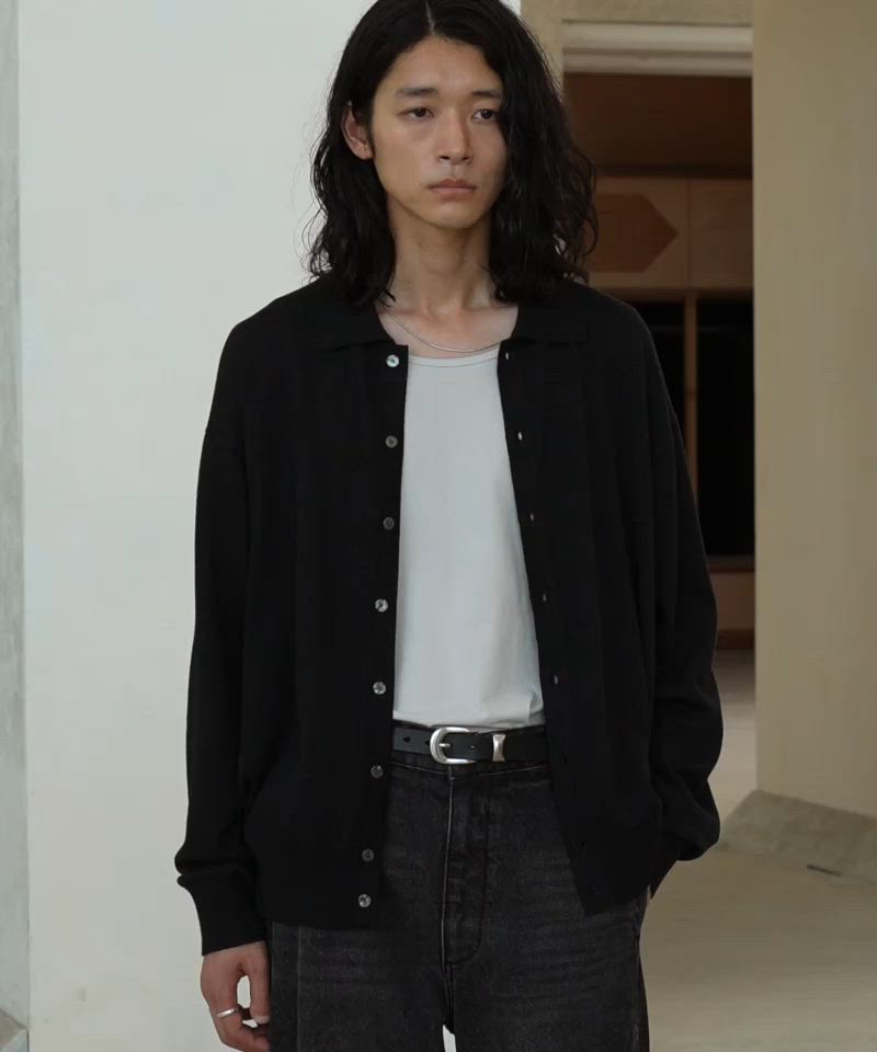 T/C BASIC KNIT SHIRT CARDIGAN（シャツ/ブラウス）｜WYM LIDNM