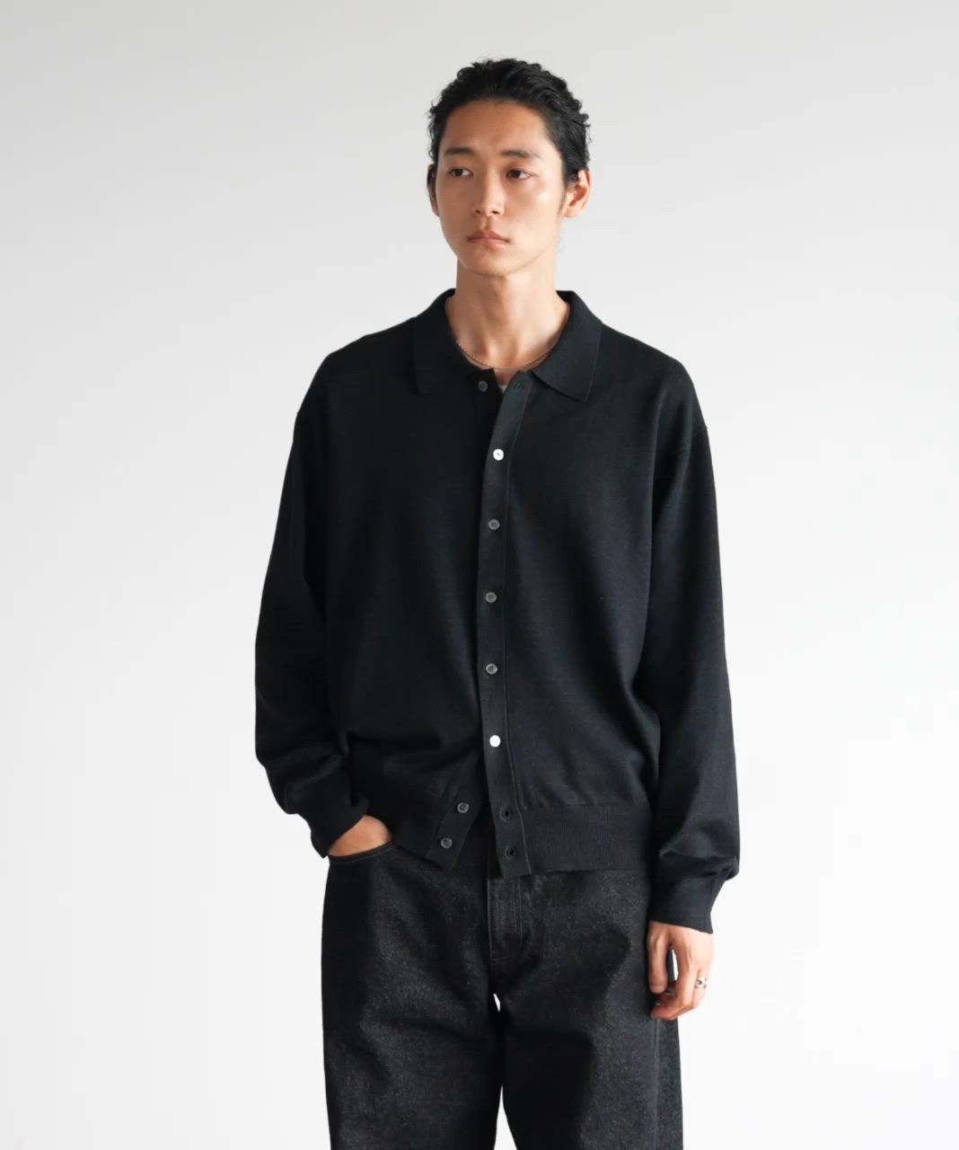 T/C BASIC KNIT SHIRT CARDIGAN（シャツ/ブラウス）｜WYM LIDNM
