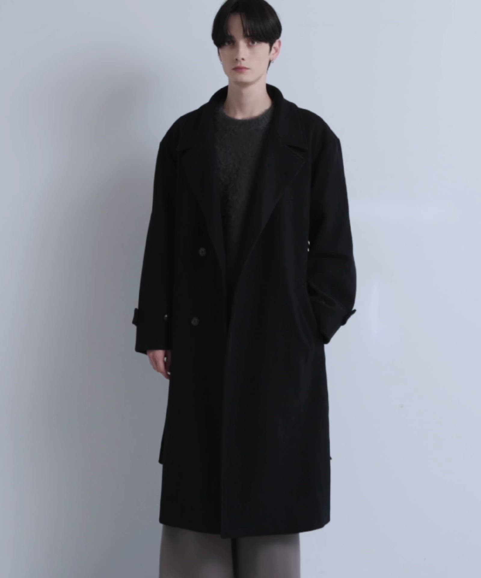 LUENNA】Oversized Double-Breasted Chester Coat / オーバーサイズ