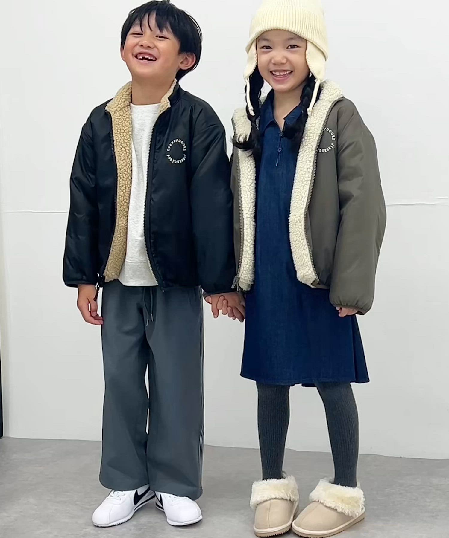 セール】リバーシブルボアジャケット(KIDS)（その他アウター）｜URBAN